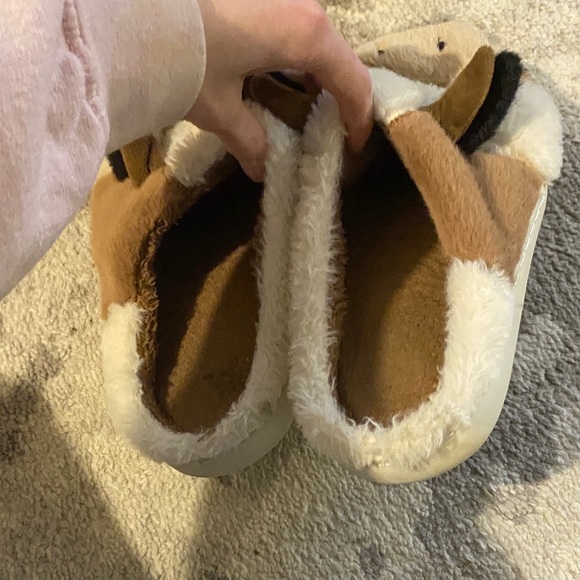 Cow Print Plush Slippers - Picture 3 of 6